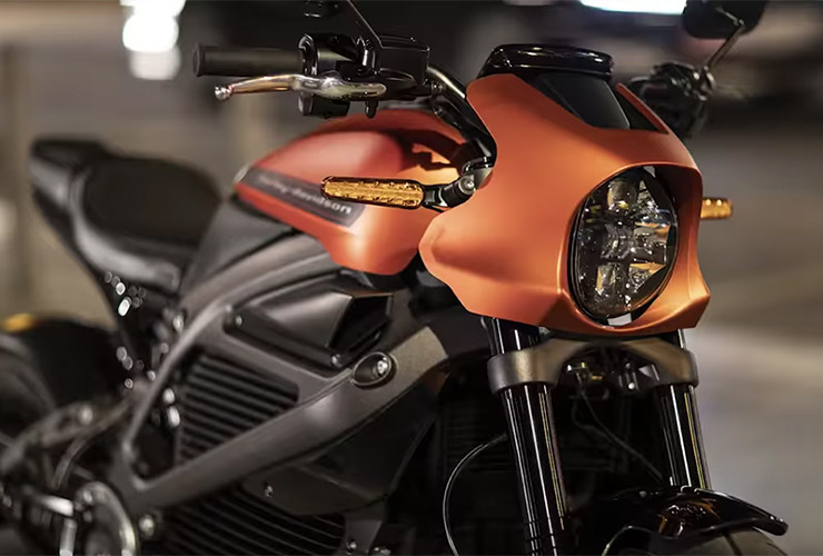 Harley-Davidson LiveWire electric motorcycle front end