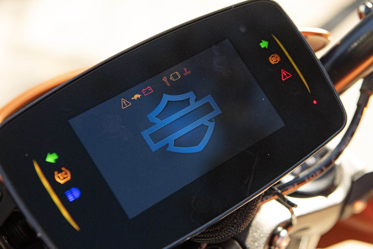 Harley-Davidson LiveWire touchscreen instrument display