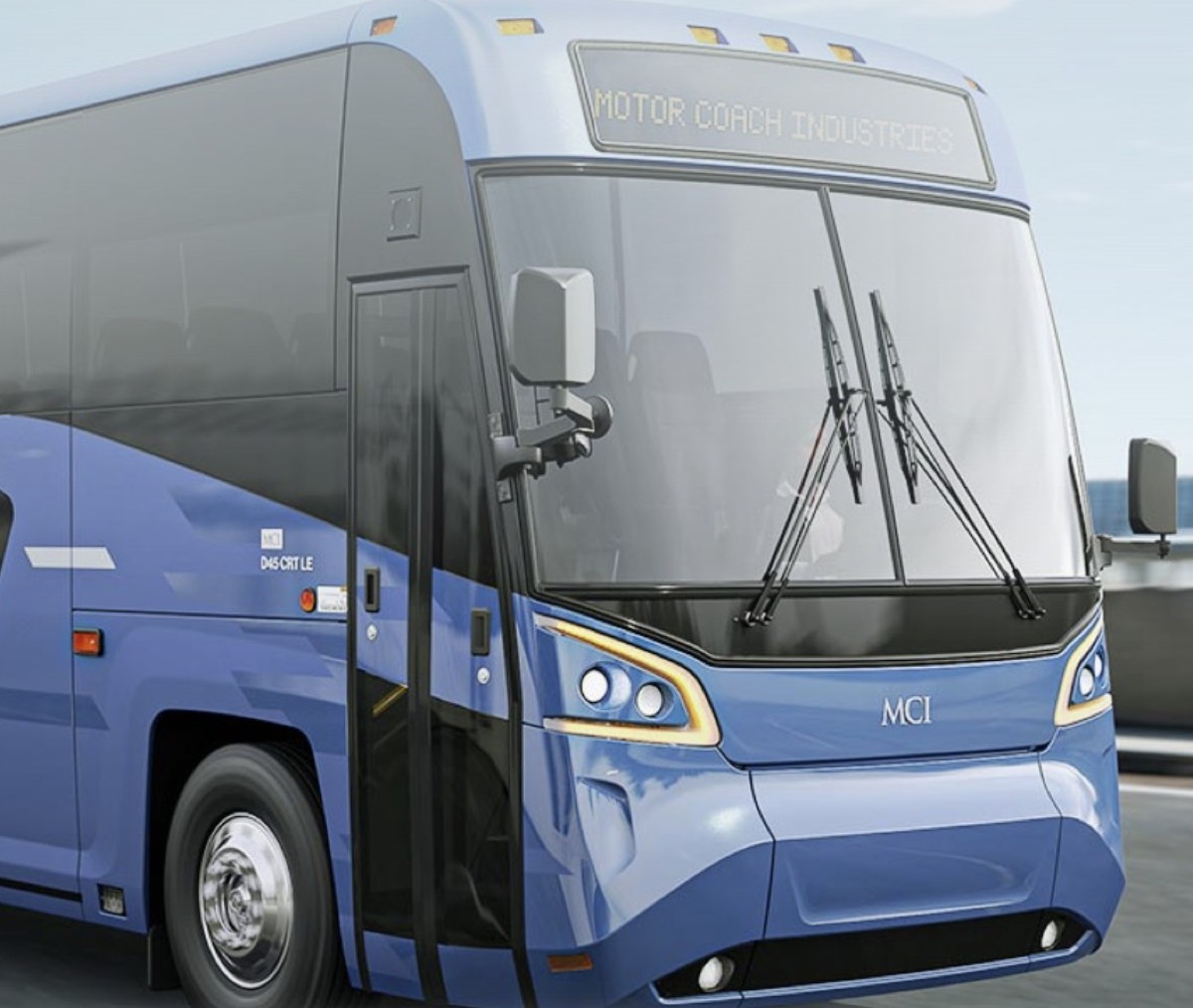Motor Coach Industries D45 CRT LE coach front lighting