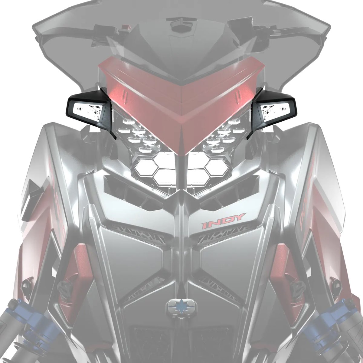 Polaris Indy snowmobile headlight and mirror-light modules