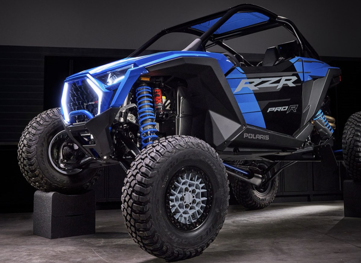 Polaris RZR Pro R front end with signature LED accent lighting
